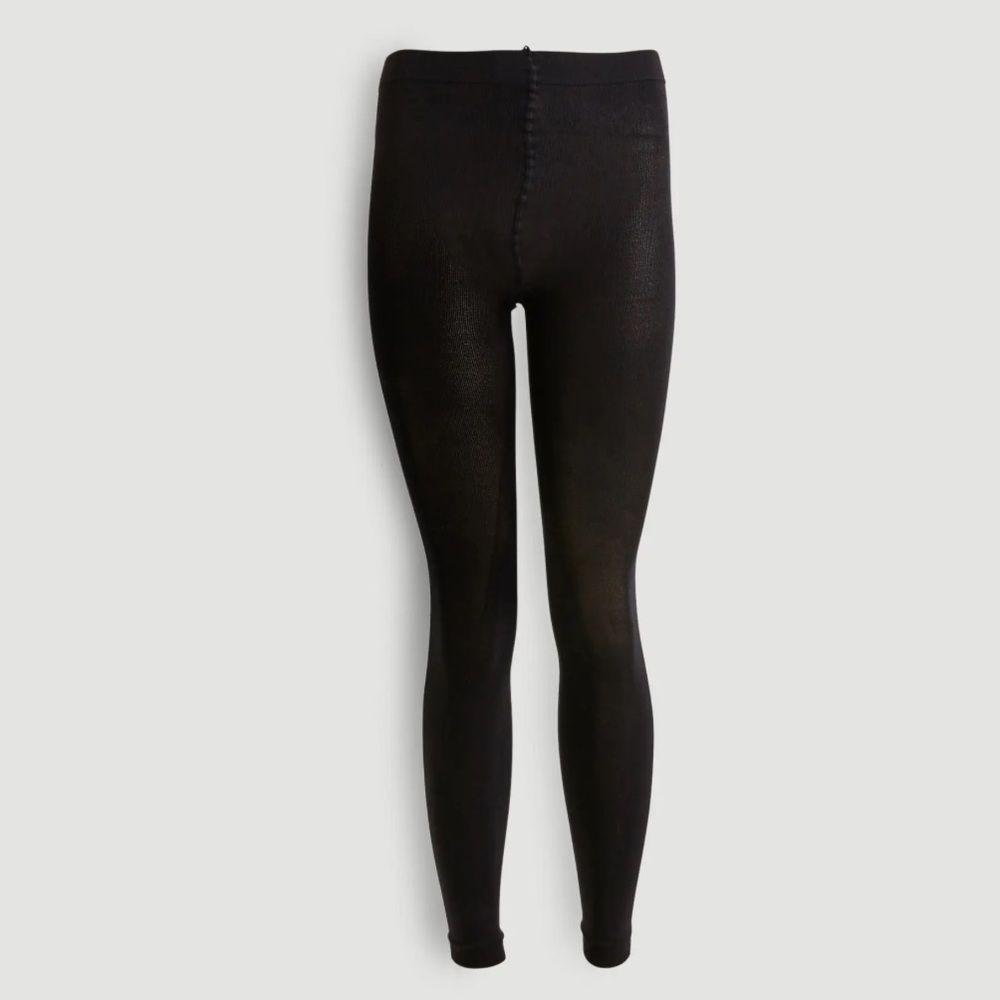 MONOPRIX WOMEN LEGGINGS SIZE SMALL BLACK COMPRESSION WAIST